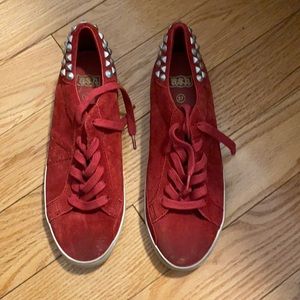 RED suede ASH sneakers
